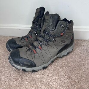 Oboz Men's Gray and Black Hiking Boots